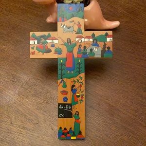 Painted Wooden Cross